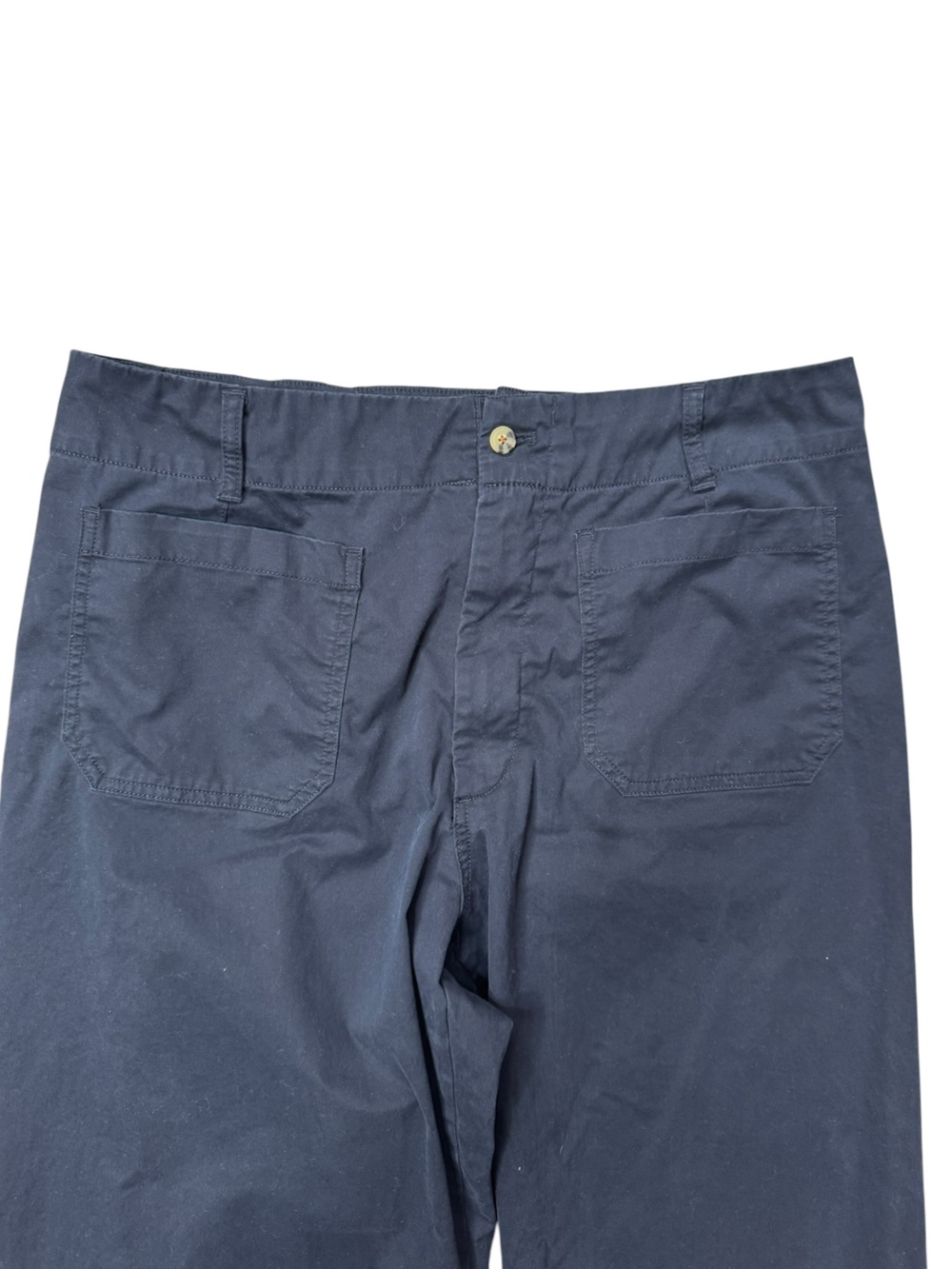 Quince Organic Stretch Cotton Chino Cropped Wide Leg Pants size 16 CFL01 - Picture 5 of 13